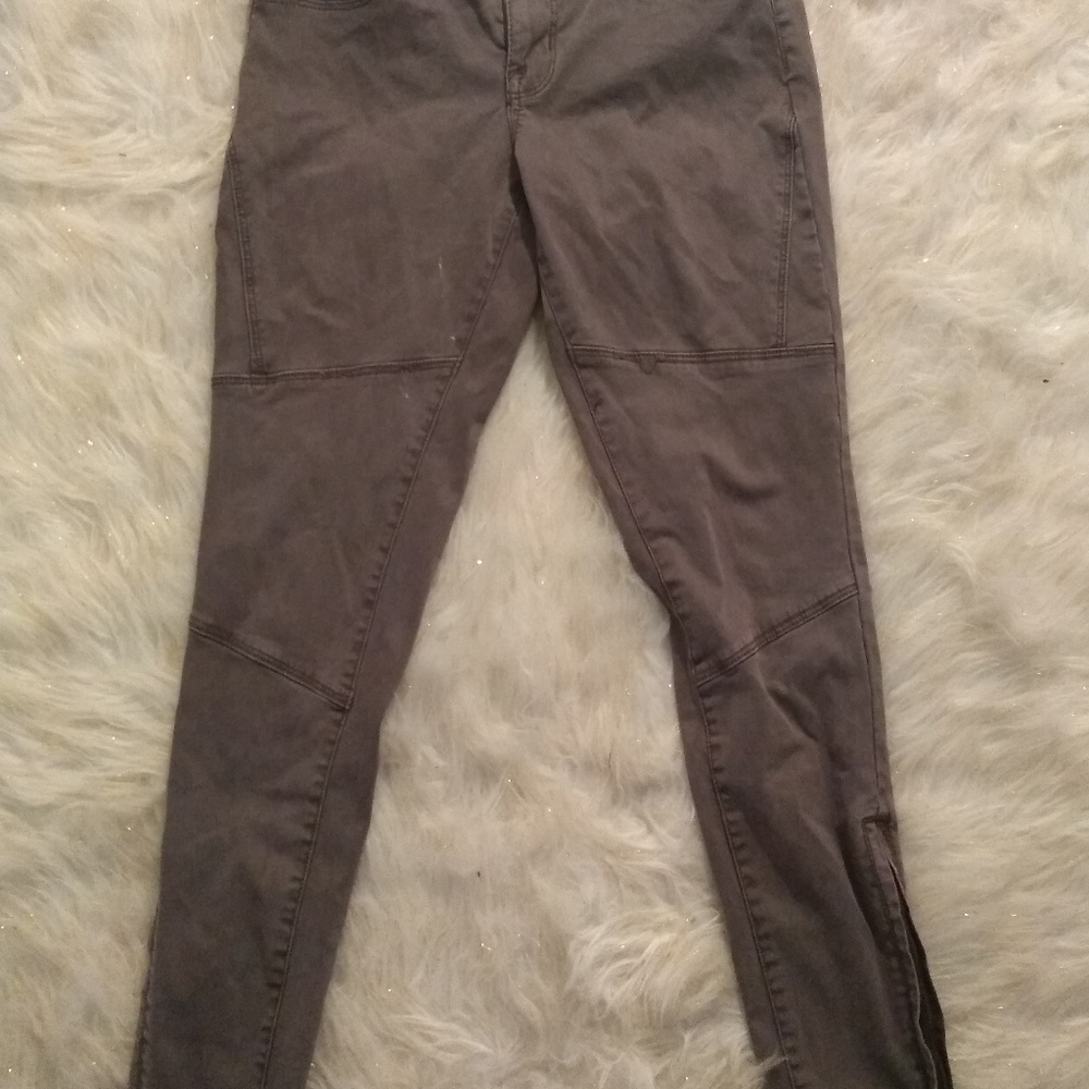 Dark brown skinny jeans